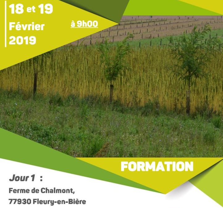 Formation « Concevoir et gérer son projet agroforestier » le 18 et 19 février 2019
