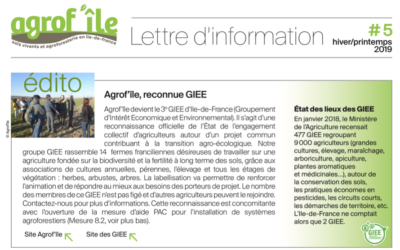 Lire la dernière lettre d’info : Hiver-printemps 2019